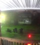 Doorbell Watches As Wind Blows Trampoline Away