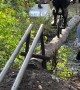 BMX Riders Attempt Challenging Log Ride