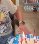 Trick Candles Light Up Woman's Hair