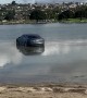King Tide Turns Car To Island