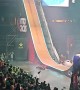 Performer Falls Off Giant Ramp