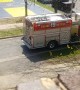 Fire Truck Comes in Too Hot and Catches the Fire Marshal's Bumper