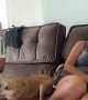 Dog Acts As Girlfriend's Security