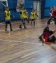 Kid Falls Backward While Making a Free Kick