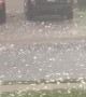Hail Storm Batters Hot Springs, Arkansas