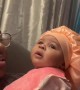 Baby\'s hilarious reaction to mistaking uncle for dad 
