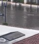 Tesla Plows Through Floodwaters