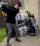 Cousin Shows Off His Golf Swing