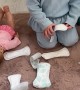 Toddler Plays With Pads