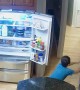 Brothers Topple Shelf Climbing on Refrigerator