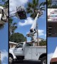 Tree trimmer rescued when bucket truck malfunctions 30 feet up