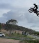 Biker shows incredible high jump with his dirk bike  