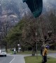 Paraglider Successfully Tries New Launching Technique