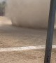Powerful Dust Devil Interrupts Soccer Match