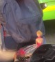 Motorcyclist Gives Barbie a Lift