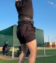 Javelin Thrower Launches Medicine Ball