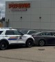Police Blockade Alleged Car Thief In Parking Lot