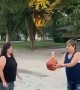 Basketball Beer Challenge Crotch Shot