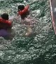 Girl Belly Flops Into the Water