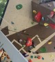 Guy Falls Off Rock Climbing Wall