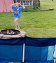 Frisbee Flies Into the Fire