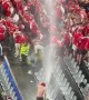 Danish Football Fans Dance In the Rain