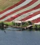 Giant American Flag Waterslide