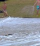 Senderland Athletes On Slip And Slide