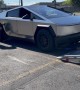 Defective Cybertruck Towed Away