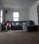 Ceiling Nearly Collapses on Guy Sitting on His Couch