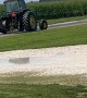 John Deere Tractor Drives on Flat Tire
