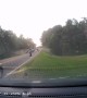Dashcam Footage of Rollover Accident In Kosciusko