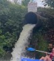 Waterfall Is Actually Wastewater Pipe