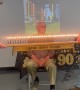 Grandpa Uses Leaf Blower to Blow Out Birthday Candles