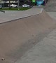 Skateboarding 5-Year-Old Attempts Big Jump