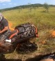 ATV Suddenly Catches Fire