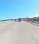 Motorcyclist's Helmet Cam Captures Blue Angels Flying Over Highway