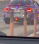 Car Covered in Christmas Lights
