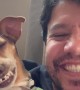Man Laughs Along With Dog's Toothy Grin