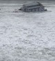 Santa Cruz Wharf Clubhouse Overtaken By Waves