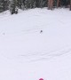 Squirrel Darts Out in Front of Skier