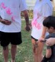 Dad Literally Flips Out at Gender Reveal