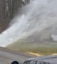Police Respond To Burst Water Main