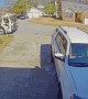 Garbage Truck Throws Away Trash Bin