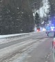 Police Deploy Spike Strip on Mountain Highway