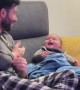 Baby Won't Let Dad Relax