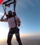 BASE Jump From Powered Paraglider