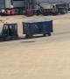 Luggage Gets Left Alone On Tarmac