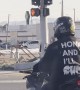 Honking At Motorcyclist's Explicit Hoodie