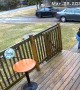 Woman Slips and Falls Hard on Icy Porch